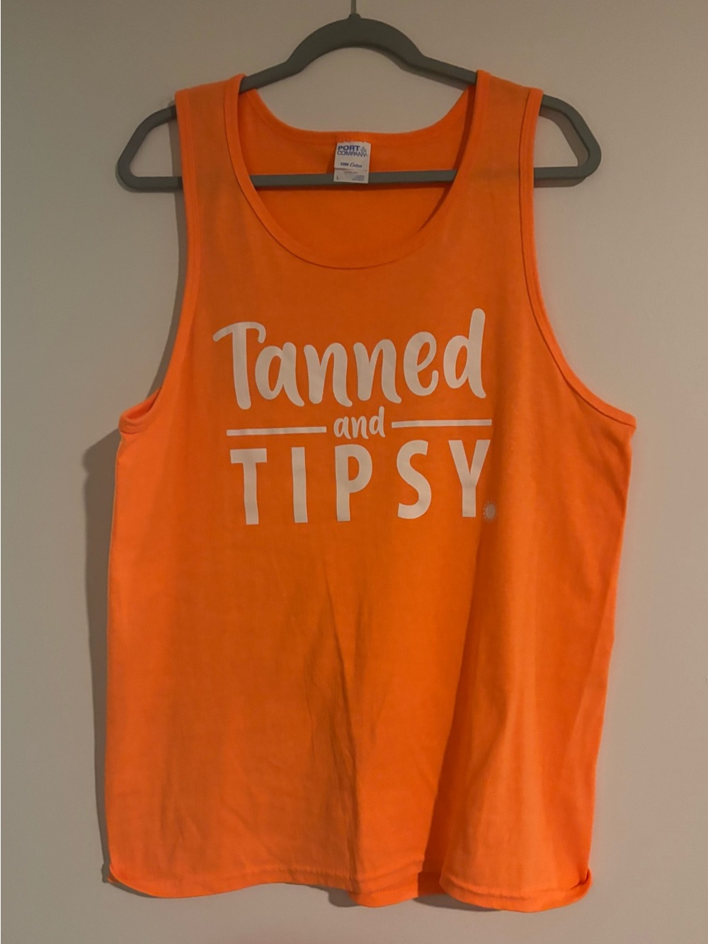 Tanned and Tipsy Orange Women's Tank Top